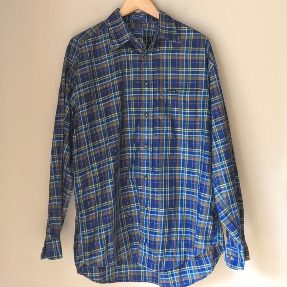 Faconnable long sleeve shirt men's Size large
